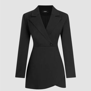 Collared black mini dress from Cider, size small (4)